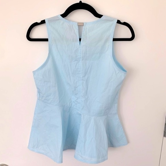Jason Wu grey women’s sky blue peplum top - Picture 2 of 2